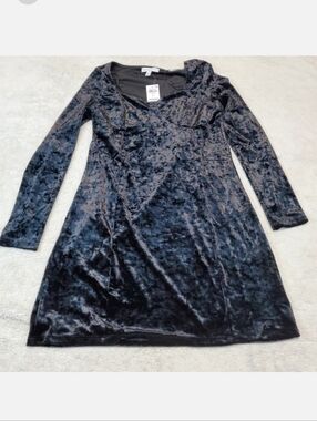 NWT And Now This Black Velvet Dress Large Whimsigoth Witchy Party Retro‎ Y2K